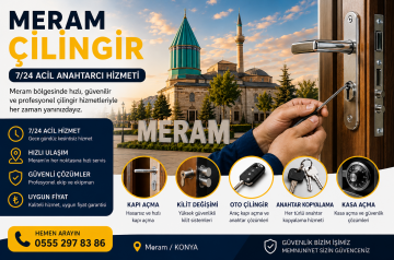 Meram Çilingir | Konya Meram Yaka Havzan 7/24 acil Kap